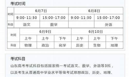 山东省高考时间是,山东省高考时间是几月几日?