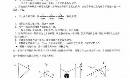 高考物理结论_高中物理结论