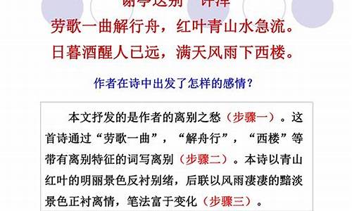 高中诗歌鉴赏真题及答案详解_高中诗歌鉴赏高考