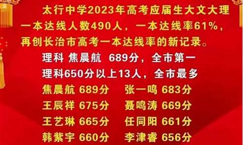 长治二中高考成绩_长治二中高考成绩2023